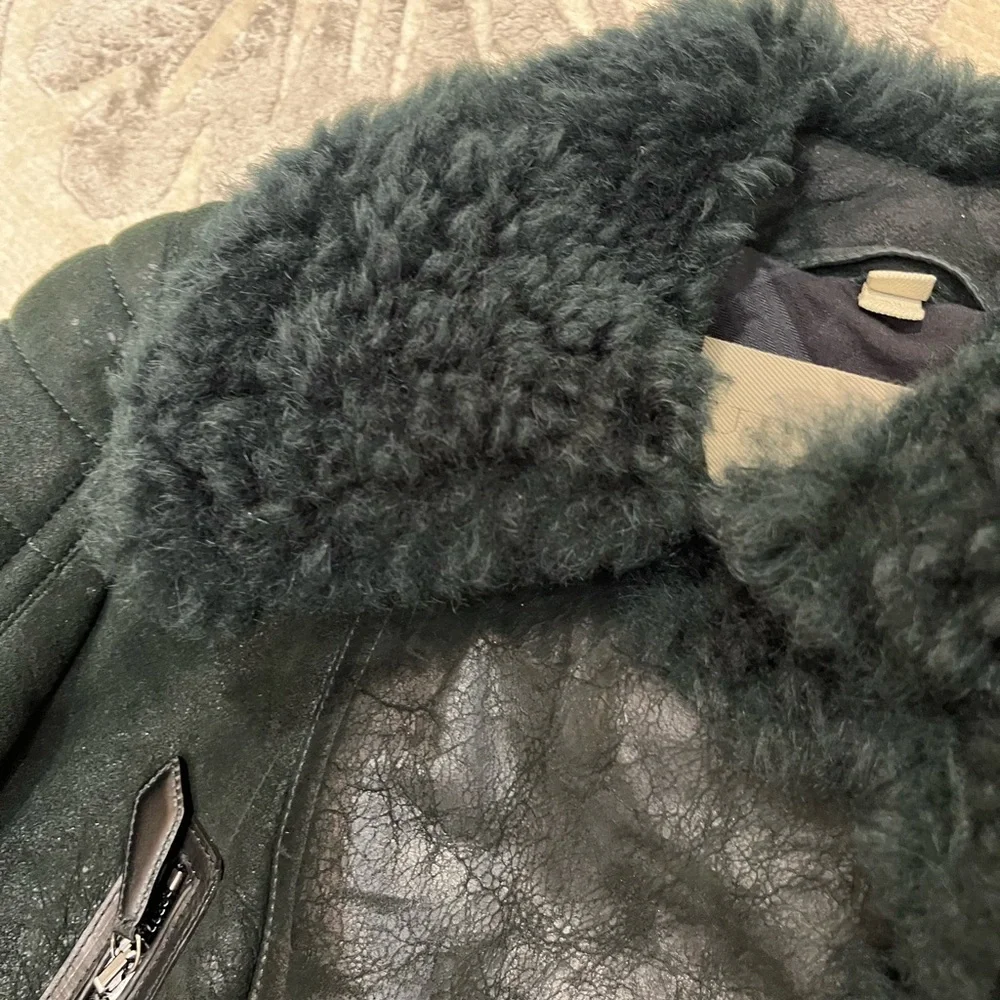 Burberry Brit Shearling Leather Jacket - Picture 11 of 16
